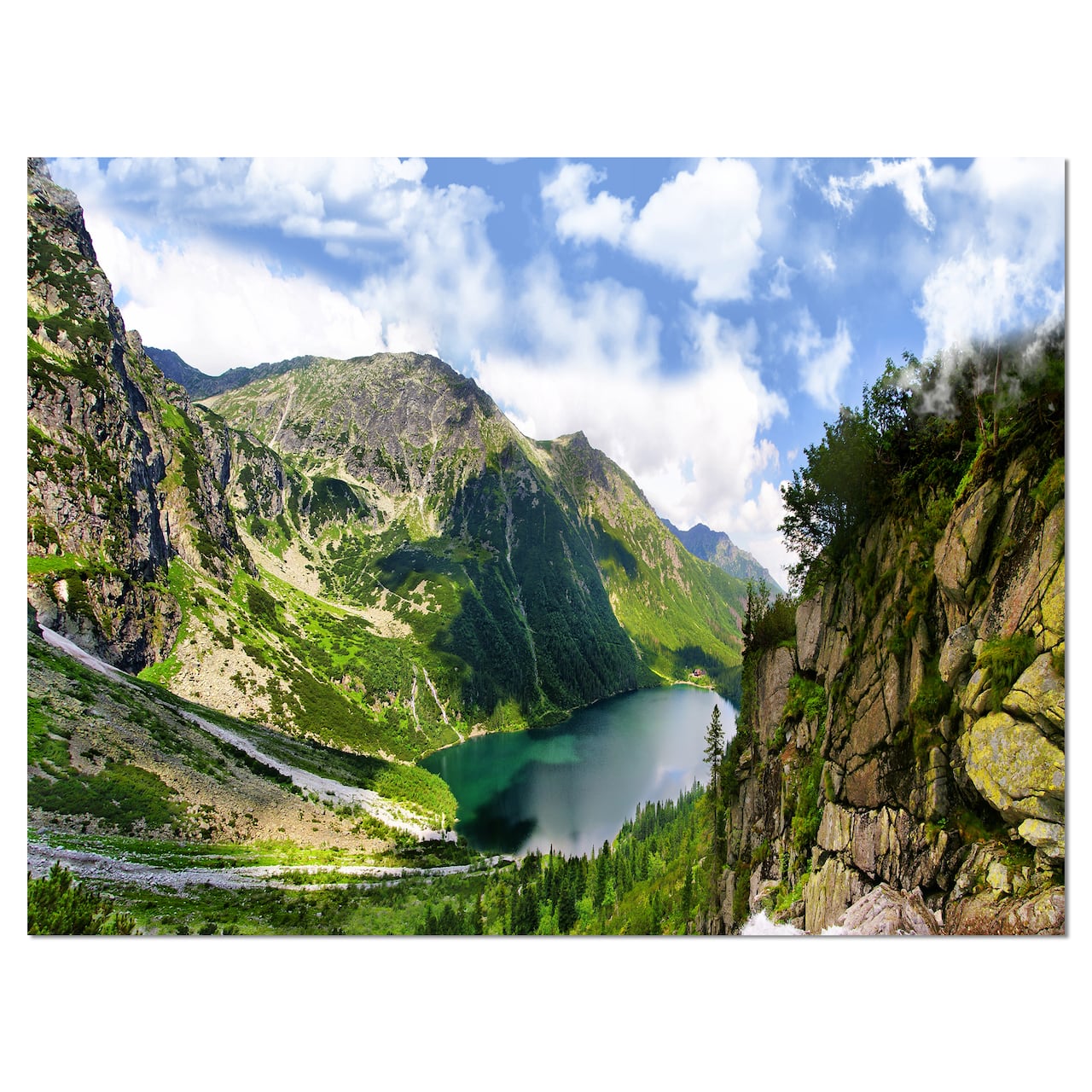 Designart - Incredible View of Tatra Mountains - Landscape Canvas Art Print